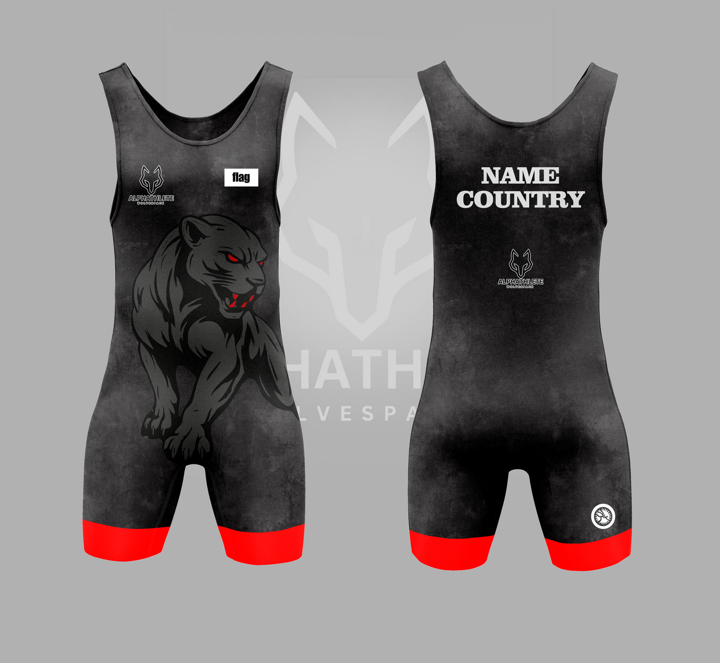 BLACK PANTHER PRO - WRESTLING SINGLET