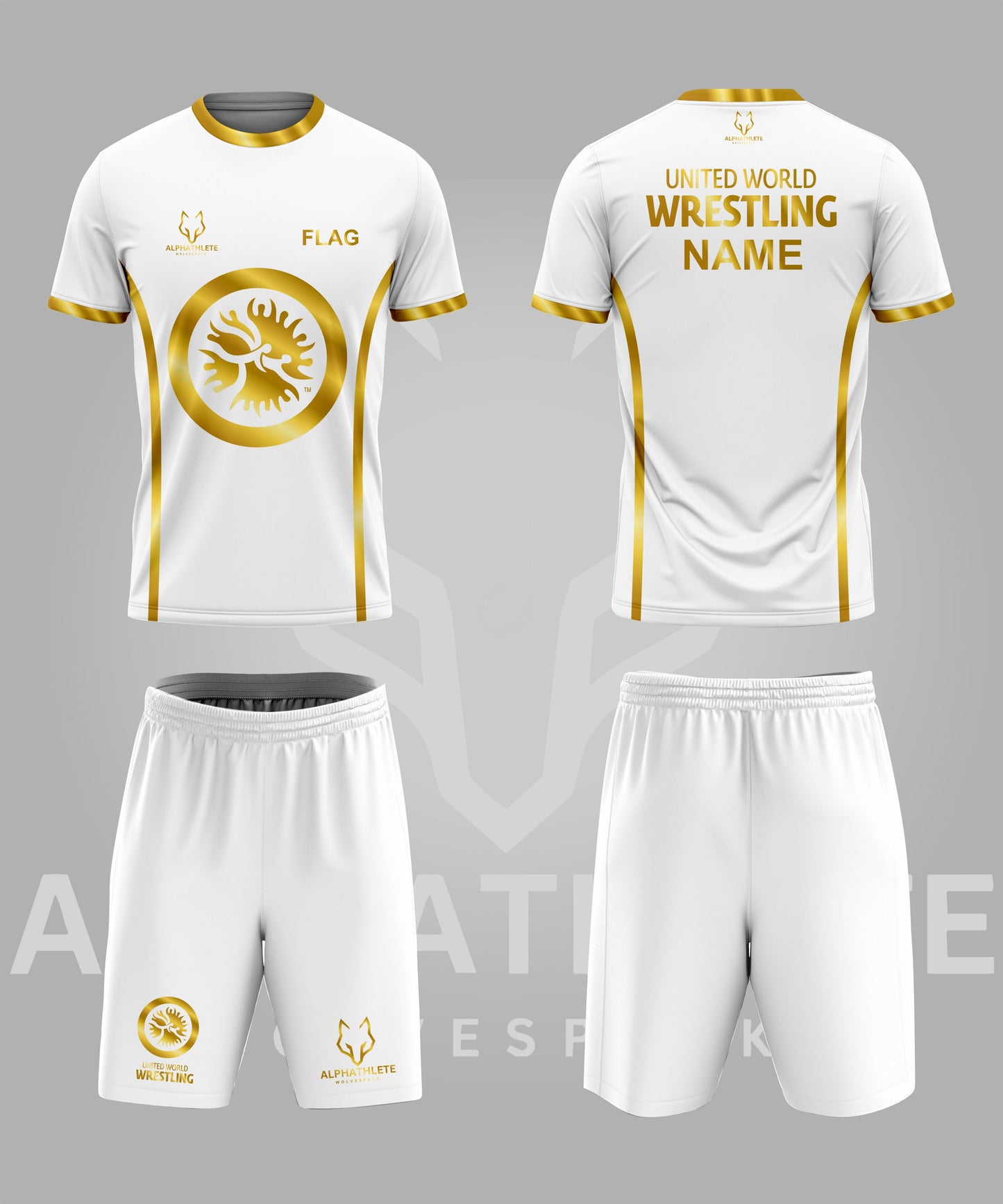 UWW GOLD - WRESTLING SET