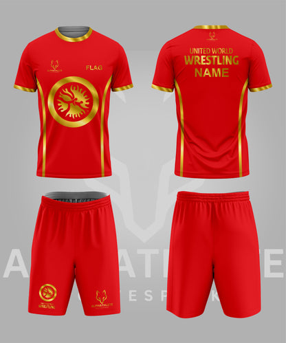 UWW GOLD - WRESTLING SET