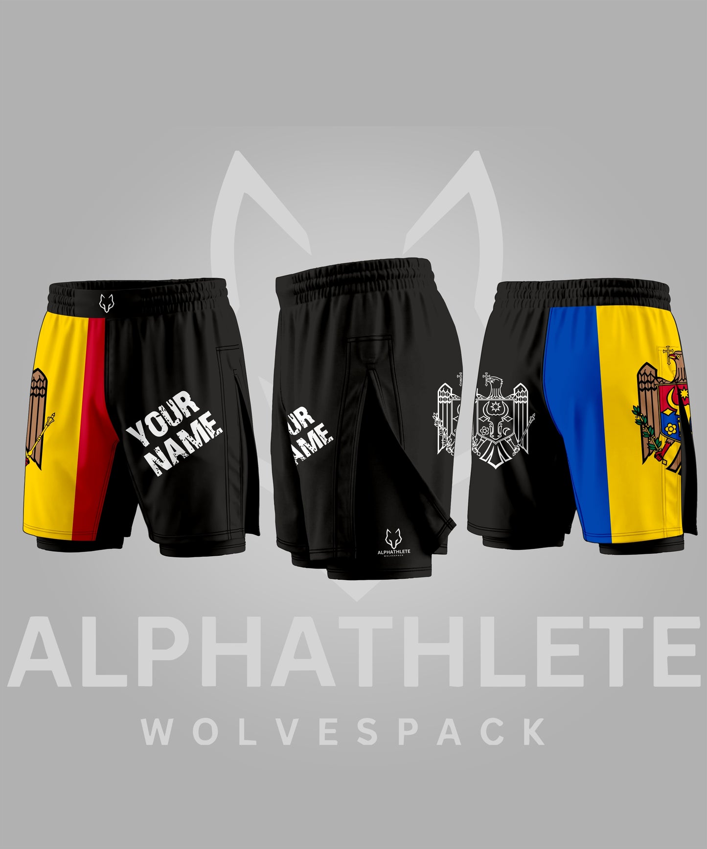 ALPHATHLETE – MOLDOVA LEGACY MMA SHORTS