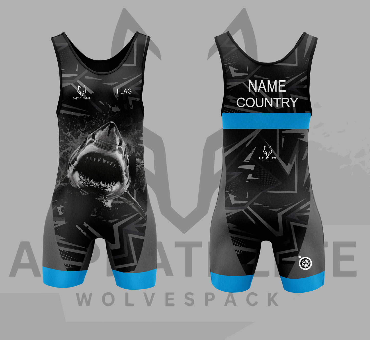 SHADOW SHARK - WRESTLING SINGLET
